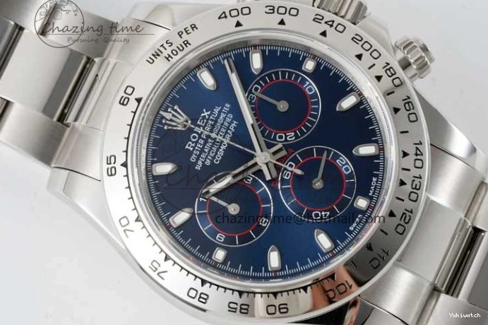 116509 on Best Edition Dial Daytona QF Bracelet SA4130 1:1 SS Blue 0112